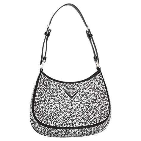 prada pink bling bag|prada pink rhinestone bag.